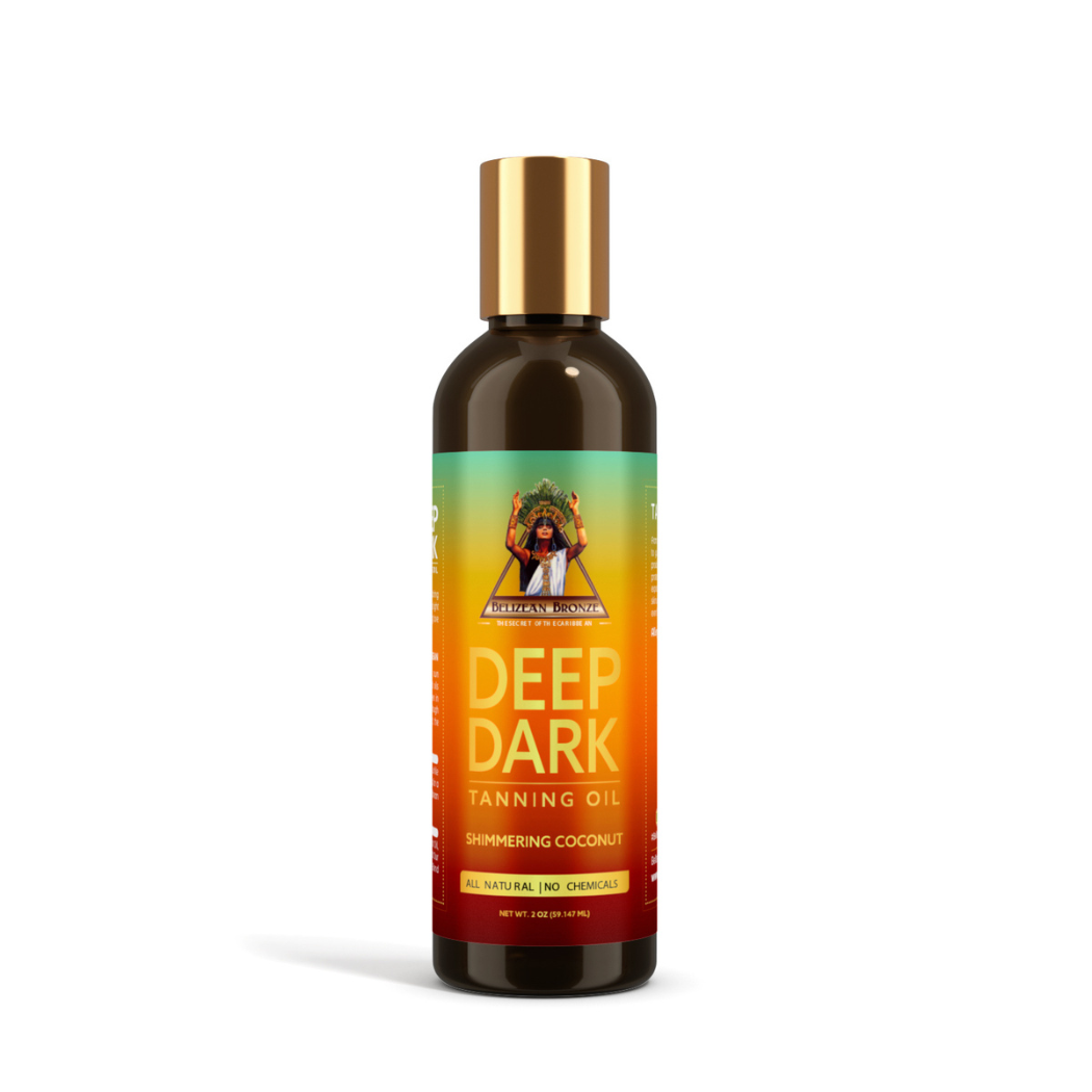 DEEP DARK SHIMMERING COCONUT TANNING OIL